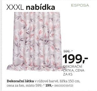 LÁTKA DEKORAČNÍ