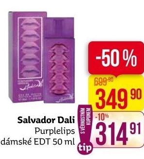 Toaletní voda dámská Purplelips Sensual Salvador Dali
