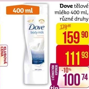 Tělové mléko Dove