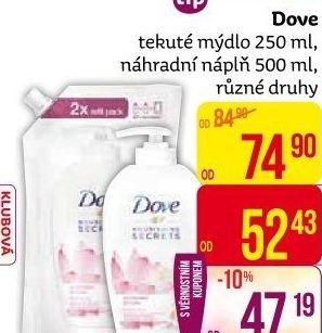 Tekuté mýdlo Dove
