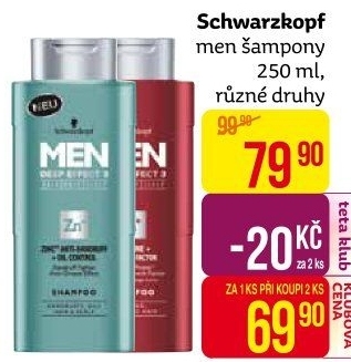 Šampon Men Schwarzkopf