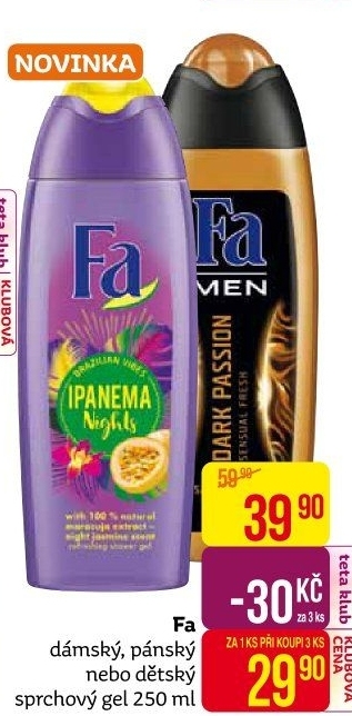 Sprchový gel Fa