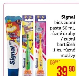 Pasta na zuby dětská Signal