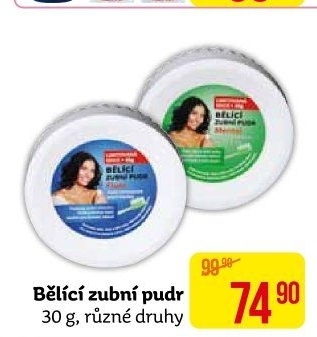 Pudr bělící na zuby EVA