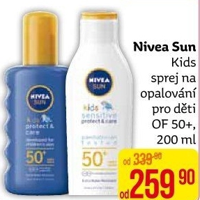 Sprej dětský na opalování OF 50+ Sun Nivea