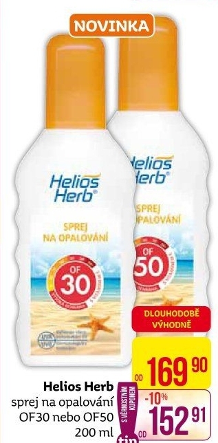 Sprej na opalování OF 30 Helios Herb