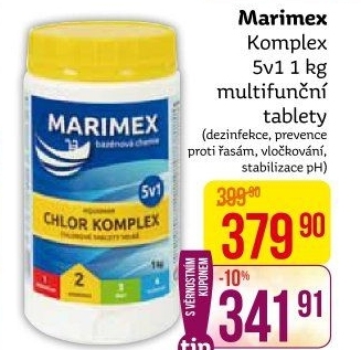 Přípravek do bazénu tablety Komplex 5v1 Marimex