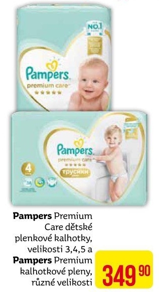 Pleny dětské Pampers Premium Care