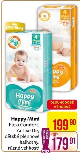Pleny dětské Happy Mimi Flexi Comfort