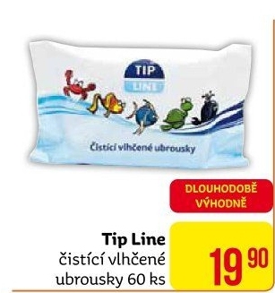 Vlhčené ubrousky dětské Tip Line