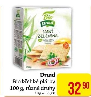 Plátky křehké bio Druid