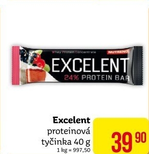 Proteinová tyčinka Excelent Nutrend