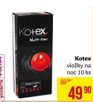 Vložky dámské na noc Kotex