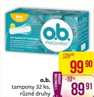 Tampony ProComfort O.B.
