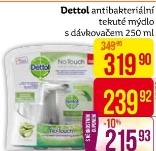 Dávkovač mýdla bezdotykový + náplň Dettol