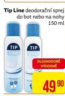 Deodorant sprej do bot Tip Line