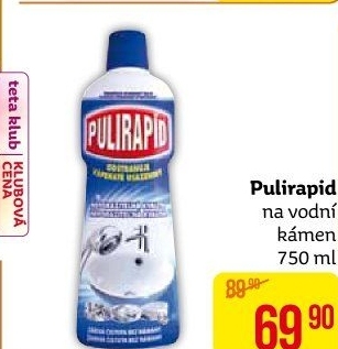 Čistič na vodní kámen Pulirapid