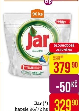 Kapsle do myčky Jar