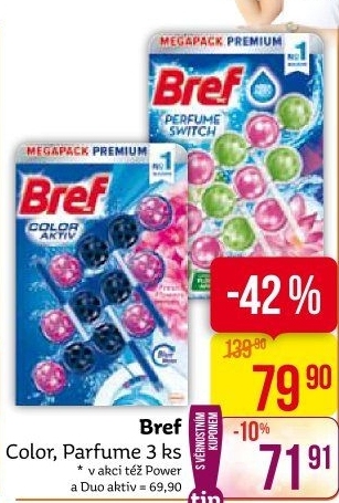 WC blok tuhý Color Aktiv Bref