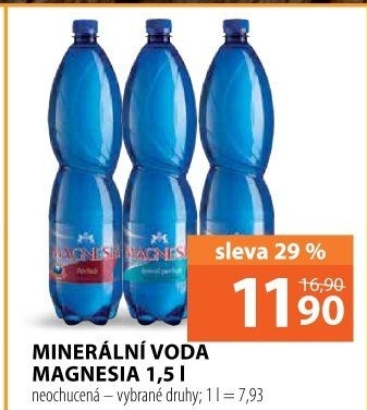 Přírodní voda Magnesia