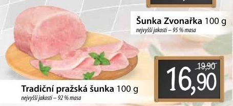 Šunka tradiční pražská nejvyšší jakosti LE&amp