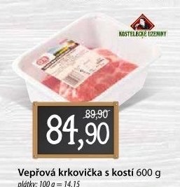 Vepřová krkovice s kostí Kostelecké uzeniny