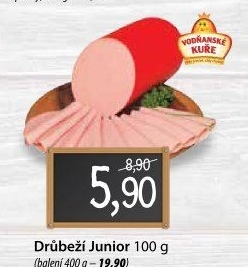 Salám drůbeží Junior Vodňanské kuře