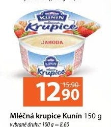 Mléčná krupice Kunín