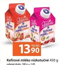 Kefírové mléko ochucené Mlékárna Valašské Meziříčí