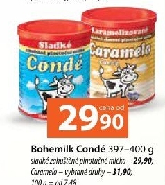 Mléko kondenzované plnotučné sladké Condé Bohemilk