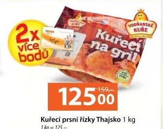 Kuřecí prsní řízky marinované Thajsko Vodňanské kuře