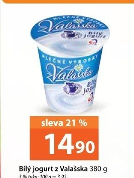 Bílý jogurt z Valašska Mlékárna Valašské Meziříčí