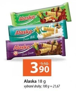 Trubičky bez lepku Alaska