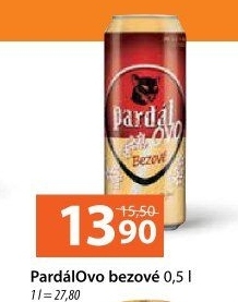 Pivo ochucené bezové Pardálovo