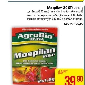 Přípravek insekticid prášek Mospilan 20 SP AgroBio