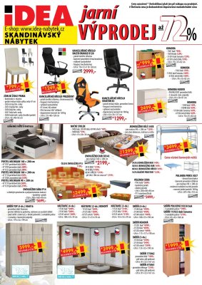 akční leták IDEA nábytek 15.5.2019-31.5.2019