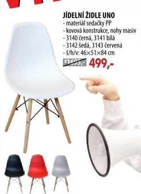 Jídelní židle UNO černá