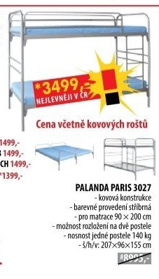 Palanda PARIS 3 kov