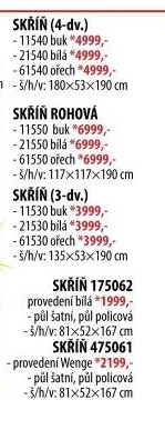 Skříň ESO 4dveřová 11540 buk