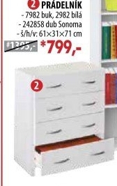 Prádelník se zásuvkami 7982