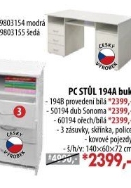 Stůl na počítač 194 buk