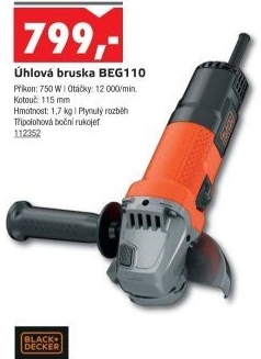 Úhlová bruska Black&amp