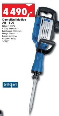 Bourací kladivo Scheppach AB 1600