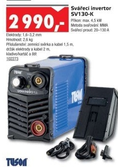 Svářecí invertor Tuson SV130-K