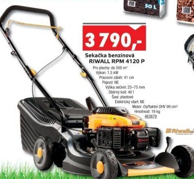 Rotační benzinová sekačka Riwall RPM 4120 P