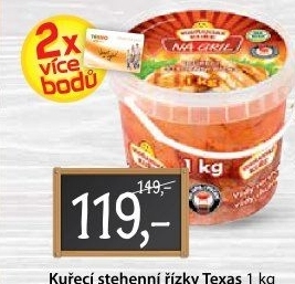 Kuřecí stehenní řízky marinované Texas Vodňanské kuře
