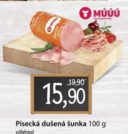 Šunka dušená písecká výběrová Maso uzeniny Písek