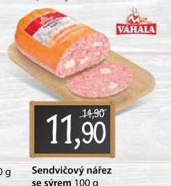 Nářez sendvičový se sýrem Váhala