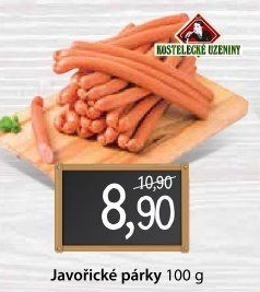 Párky javořické Kostelecké uzeniny