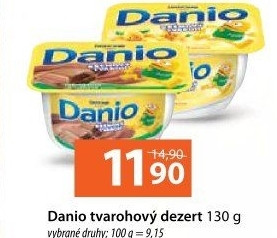 Tvarohový dezert Danio Danone